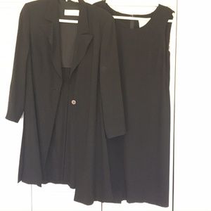 Max Mara Virgin Wool Dress Set (Size 12, black)